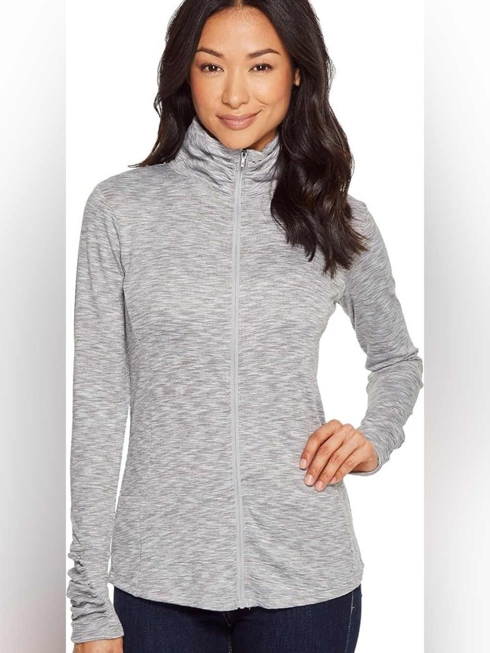 NWT Columbia Women's Outerspaced III Full Zip, Grey Space Dye